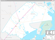 Refugio Wall Map Premium Style