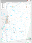 Rensselaer Wall Map Premium Style