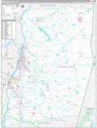 Rensselaer Wall Map Premium Style