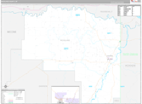 Richland Wall Map Premium Style