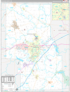 Richland Wall Map Premium Style