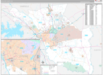 Richland Wall Map Premium Style