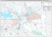 Richland Wall Map Premium Style