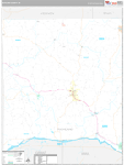 Richland Wall Map Premium Style