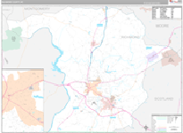 Richmond Wall Map Premium Style