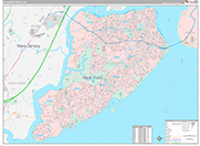 Richmond Wall Map Premium Style