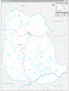 Roane Wall Map Premium Style