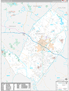 Rockdale Wall Map Premium Style