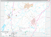 Rockingham Wall Map Premium Style
