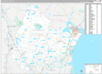 Rockingham Wall Map Premium Style