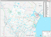 Rockingham Wall Map Premium Style
