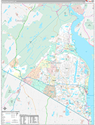 Rockland Wall Map Premium Style