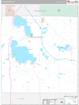 Roscommon Wall Map Premium Style