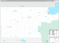 Roseau Wall Map Premium Style