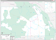 Saguache Wall Map Premium Style
