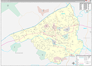 Salem Wall Map Premium Style