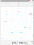 Saline Wall Map Premium Style