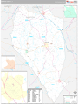 Sampson Wall Map Premium Style