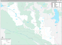 Sanders Wall Map Premium Style