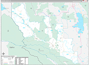 Sanders Wall Map Premium Style