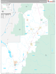 Sanpete Wall Map Premium Style