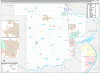 Sauk Wall Map Premium Style