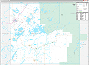 Sawyer Wall Map Premium Style
