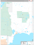 Schoolcraft Wall Map Premium Style