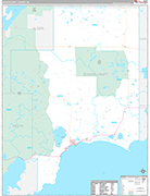 Schoolcraft Wall Map Premium Style