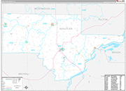 Schuyler Wall Map Premium Style