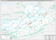 Schuylkill Wall Map Premium Style