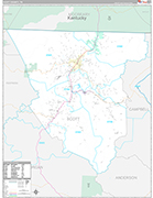 Scott Wall Map Premium Style