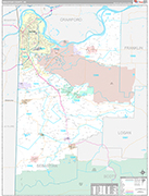 Sebastian Wall Map Premium Style