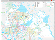 Seminole Wall Map Premium Style