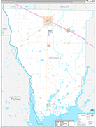 Seminole Wall Map Premium Style