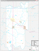 Seminole Wall Map Premium Style