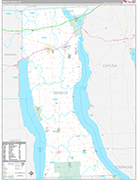 Seneca Wall Map Premium Style