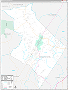 Sequatchie Wall Map Premium Style