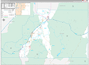 Sevier Wall Map Premium Style