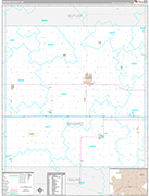 Seward Wall Map Premium Style