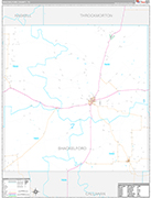 Shackelford Wall Map Premium Style