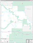 Shannon Wall Map Premium Style