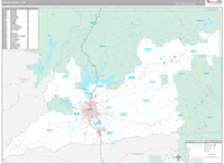 Shasta Wall Map Premium Style