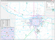 Shawnee Wall Map Premium Style