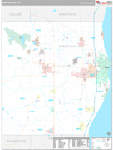 Sheboygan Wall Map Premium Style