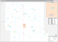 Shelby Wall Map Premium Style