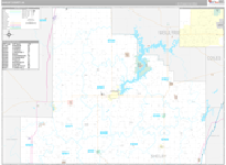 Shelby Wall Map Premium Style