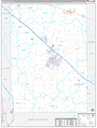 Shelby Wall Map Premium Style
