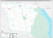 Shelby Wall Map Premium Style