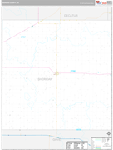 Sheridan Wall Map Premium Style